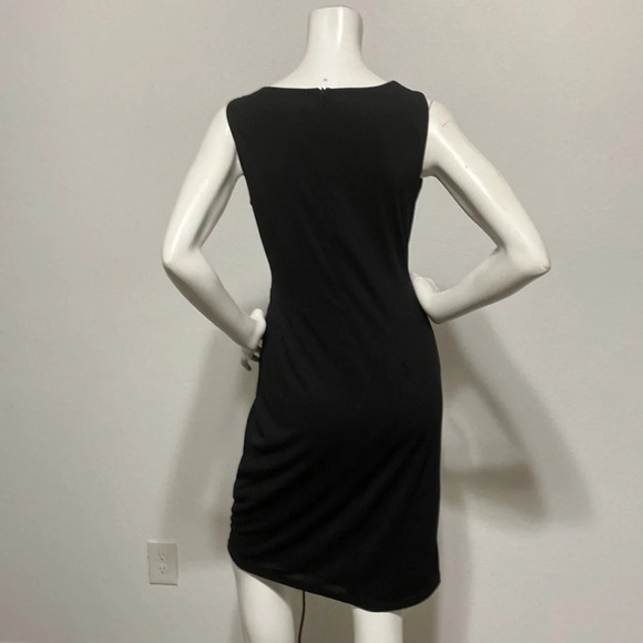 David Meister Black A-Line Cocktail Dress Size 4 - Picture 4 of 5